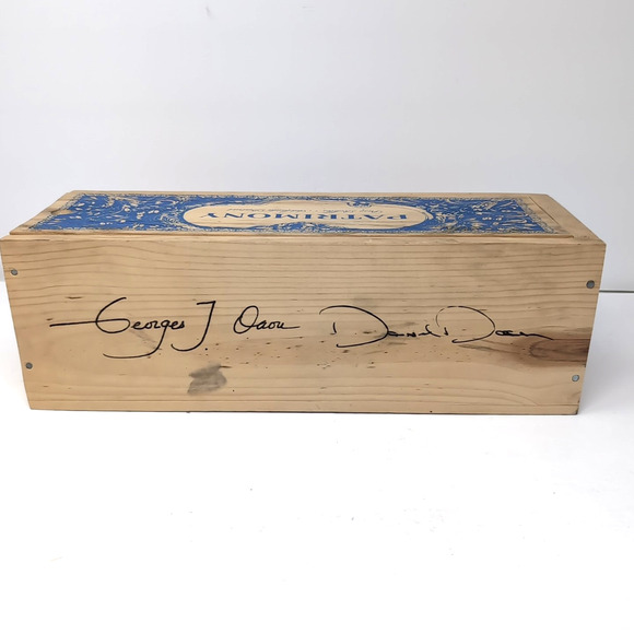 Patrimony Wine Box Wood Signed Paso Robles Adelaida District 2015 Rustic Decor - Picture 4 of 12